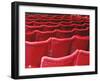 Rows of Red Theatre Seats-Kevin Walsh-Framed Photographic Print