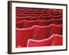 Rows of Red Theatre Seats-Kevin Walsh-Framed Photographic Print