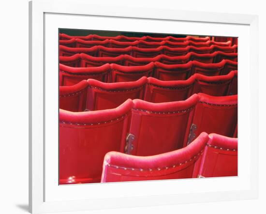 Rows of Red Theatre Seats-Kevin Walsh-Framed Photographic Print