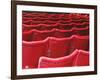 Rows of Red Theatre Seats-Kevin Walsh-Framed Photographic Print