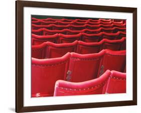 Rows of Red Theatre Seats-Kevin Walsh-Framed Photographic Print