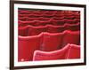 Rows of Red Theatre Seats-Kevin Walsh-Framed Photographic Print