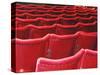 Rows of Red Theatre Seats-Kevin Walsh-Stretched Canvas