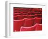 Rows of Red Theatre Seats-Kevin Walsh-Framed Photographic Print