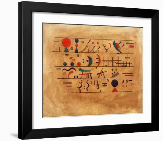 Rows of Symbols, 1931-Wassily Kandinsky-Framed Giclee Print