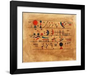 Rows of Symbols, 1931-Wassily Kandinsky-Framed Giclee Print