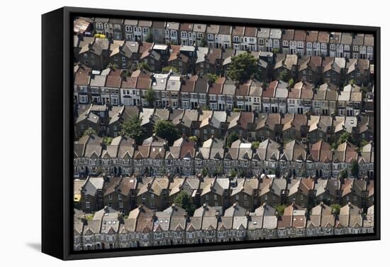 Rows of Victorian Terraced Houses in London, England, United Kingdom, Europe-Alex Treadway-Framed Stretched Canvas