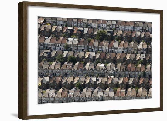 Rows of Victorian Terraced Houses in London, England, United Kingdom, Europe-Alex Treadway-Framed Photographic Print