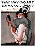 "Woman with Baton," Saturday Evening Post Cover, February 28, 1925-Roy Best-Premium Giclee Print