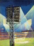 "Baseball Stadium at Night," Saturday Evening Post Cover, June 28, 1941-Roy Hilton-Framed Giclee Print