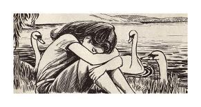 Swan Lake-Roy Newby-Premium Giclee Print