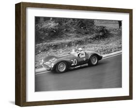 Roy Salvadori Driving a 1953 Maserati at Brands Hatch, Kent, 1954-null-Framed Photographic Print