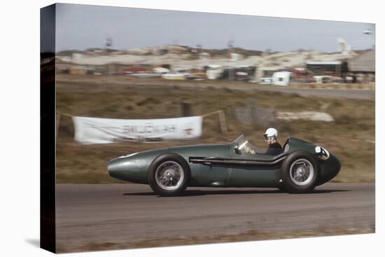 Roy Salvadori Driving an Aston Martin DBR4, Dutch Grand Prix, Zandvoort, Holland, 1959-null-Stretched Canvas