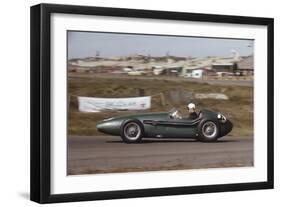Roy Salvadori Driving an Aston Martin DBR4, Dutch Grand Prix, Zandvoort, Holland, 1959-null-Framed Photographic Print