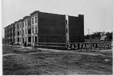 Construction of Tenements, New York-Roy Stryker-Framed Stretched Canvas