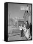 Roy Takeno, Editor, and Group, Manzanar Relocation Center, California-Ansel Adams-Framed Stretched Canvas