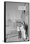 Roy Takeno (Editor) and Group Reading Manzanar Paper [I.E. Los Angeles Times] in Front of Office-Ansel Adams-Framed Stretched Canvas