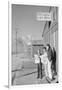 Roy Takeno (Editor) and Group Reading Manzanar Paper [I.E. Los Angeles Times] in Front of Office-Ansel Adams-Framed Art Print