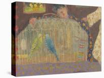 Patterned Birds - Bright-Roy Woodard-Framed Stretched Canvas