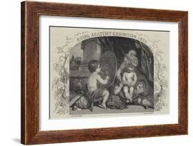 Royal Academy Exhibition 1850-Sir Joshua Reynolds-Framed Giclee Print