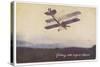 Royal Air Force Biplane Gliding with the Engine Stopped-null-Stretched Canvas