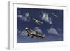 Royal Air Force Supermarine Spitfires Taking Off as They into Combat-Stocktrek Images-Framed Art Print