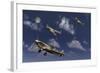 Royal Air Force Supermarine Spitfires Taking Off as They into Combat-Stocktrek Images-Framed Art Print