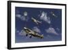 Royal Air Force Supermarine Spitfires Taking Off as They into Combat-Stocktrek Images-Framed Art Print