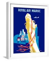 Royal Air Morocco (Maroc) Airlines-Seguin-Framed Giclee Print