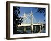 Royal Albert Bridge, Chelsea, London, England, United Kingdom, Europe-Ken Gillham-Framed Photographic Print