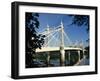 Royal Albert Bridge, Chelsea, London, England, United Kingdom, Europe-Ken Gillham-Framed Photographic Print