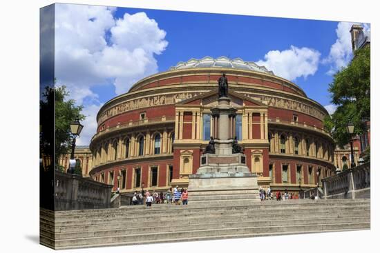 Royal Albert Hall Exterior with Prince Albert Statue, Summer, South Kensington, London, England-Eleanor Scriven-Stretched Canvas