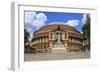 Royal Albert Hall Exterior with Prince Albert Statue, Summer, South Kensington, London, England-Eleanor Scriven-Framed Photographic Print