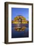 Royal Albert Hall Reflected in Puddle, London, England, United Kingdom, Europe-Stuart Black-Framed Photographic Print