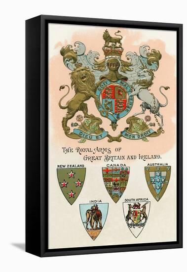 Royal Arms of Great Britain and Ireland-null-Framed Stretched Canvas