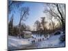 Royal Baths Park at winter time, Warsaw, Masovian Voivodeship, Poland, Europe-Karol Kozlowski-Mounted Photographic Print