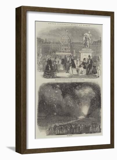 Royal Birthday Fetes at Paris-null-Framed Giclee Print