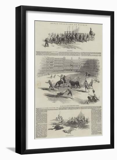 Royal Bull-Fight at Madrid-null-Framed Giclee Print