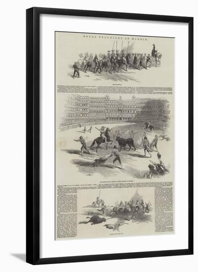 Royal Bull-Fight at Madrid-null-Framed Giclee Print