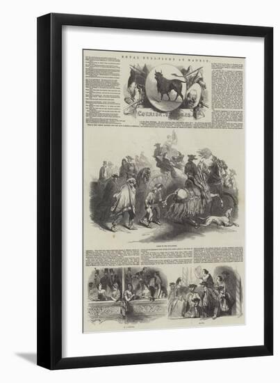 Royal Bull-Fight at Madrid-null-Framed Giclee Print