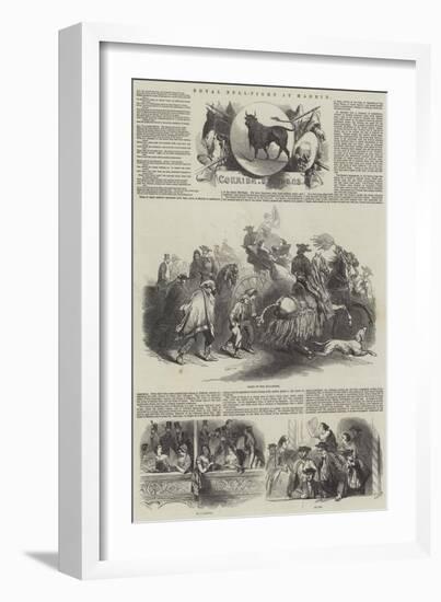 Royal Bull-Fight at Madrid-null-Framed Giclee Print