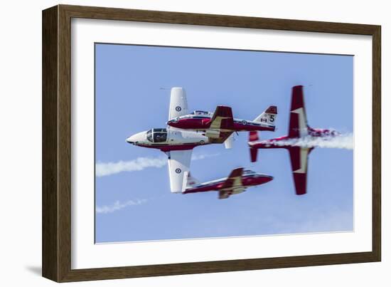 Royal Canadian Air Force Ct-114 Tutor Aircraft of the Snowbirds Display Team-null-Framed Photographic Print