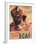 Royal Canadian Air Force; Fly & Fight With Us-Joseph Sidney Hallam-Framed Art Print