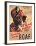 Royal Canadian Air Force; Fly & Fight With Us-Joseph Sidney Hallam-Framed Art Print