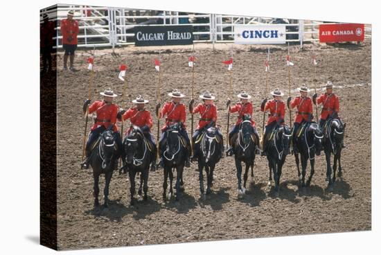 Royal Canadian Mounted Police at Calgary Stampede, Calgary, Alberta, Canada-null-Stretched Canvas