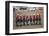 Royal Canadian Mounted Police at Calgary Stampede, Calgary, Alberta, Canada-null-Framed Art Print