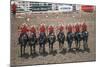 Royal Canadian Mounted Police at Calgary Stampede, Calgary, Alberta, Canada-null-Mounted Art Print