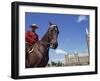Royal Canadian Mounted Policeman Outside the Parliament Building in Ottawa, Ontario, Canada-Winter Timothy-Framed Photographic Print