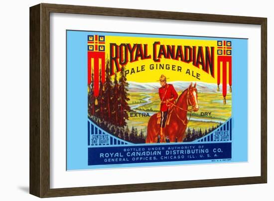 Royal Canadian Pale Ginger Ale-null-Framed Art Print