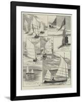 Royal Canoe Club, Race for the Challenge Cup at the Welsh Harp, Hendon-Alfred Courbould-Framed Giclee Print